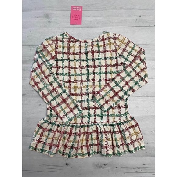 girls ruffle butts peplum holiday tops size 7 NEW - Picture 4 of 7